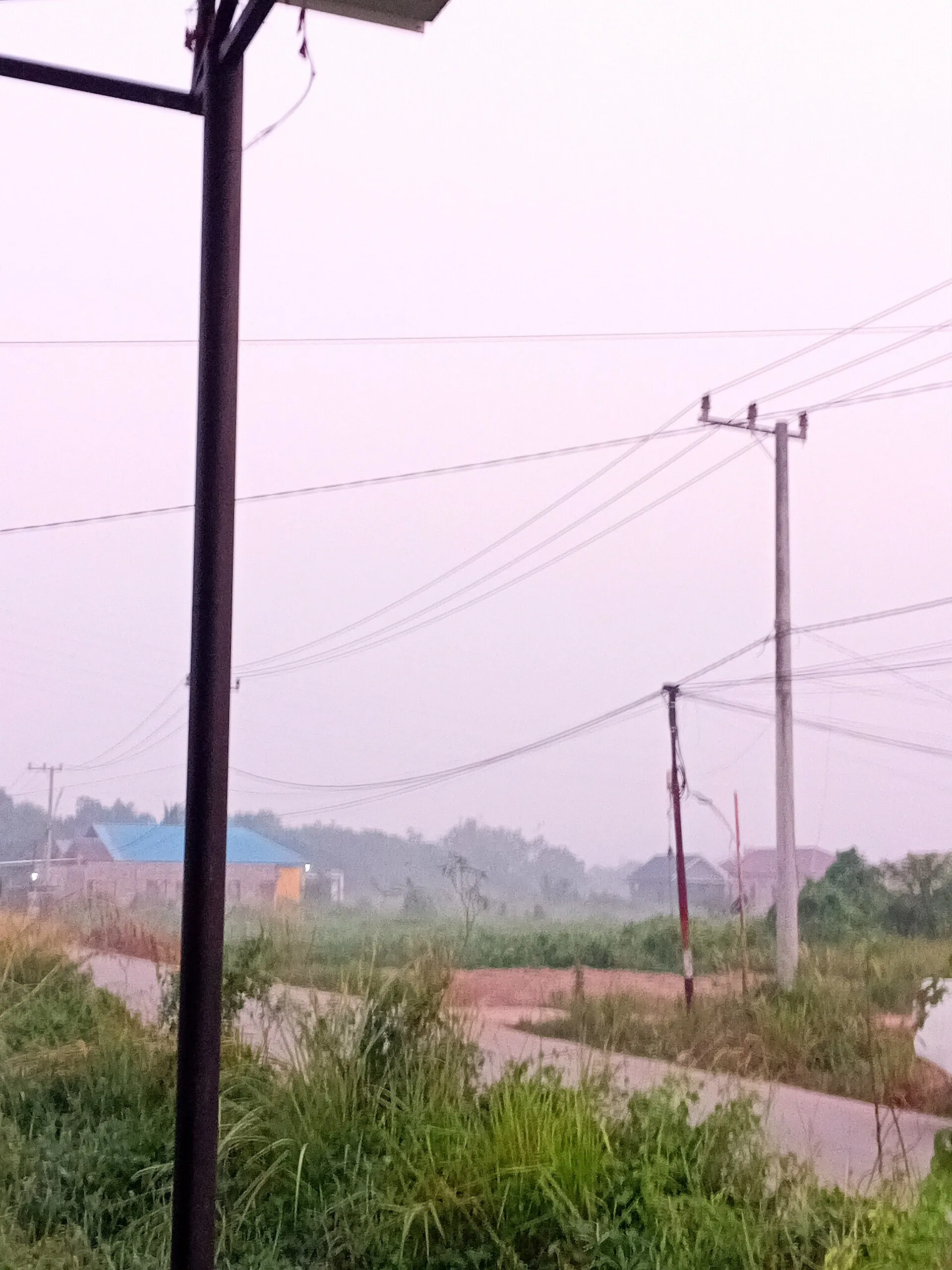 Haze from the forest fire in Berau